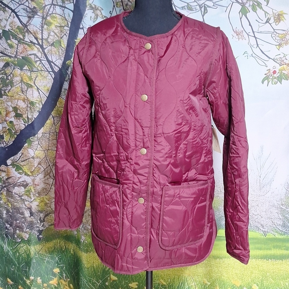 NWT deep ruby XSmall all weather coat